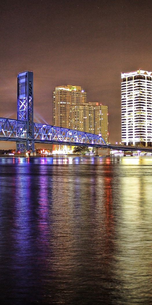 Phone wallpaper: Cities, City, Florida, Jacksonville, Man Made free download