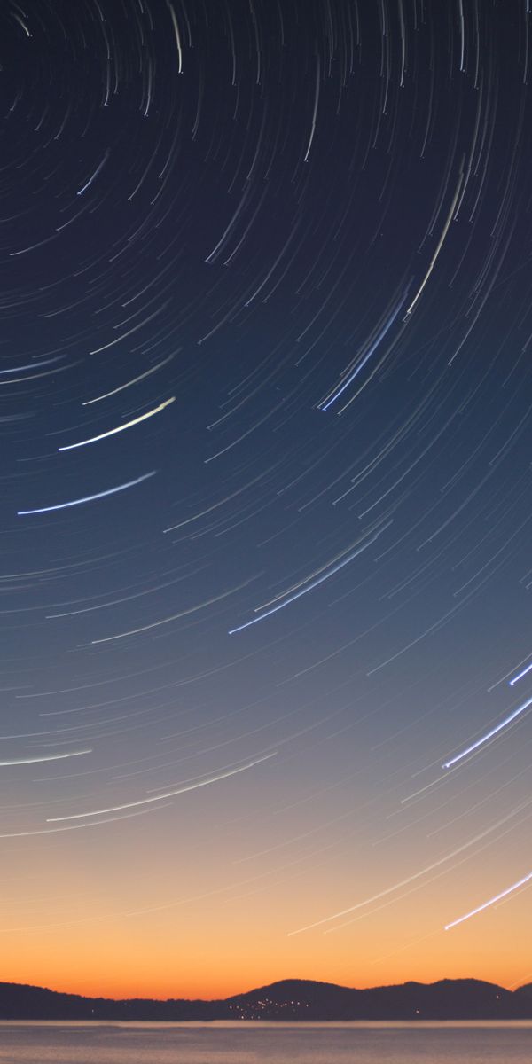 Phone wallpaper: Nature, Sky, Night, Earth, Star Trail free download