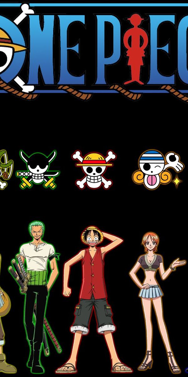 Vibrant One Piece Character Wallpaper Featuring Luffy, Nami, Zoro and More