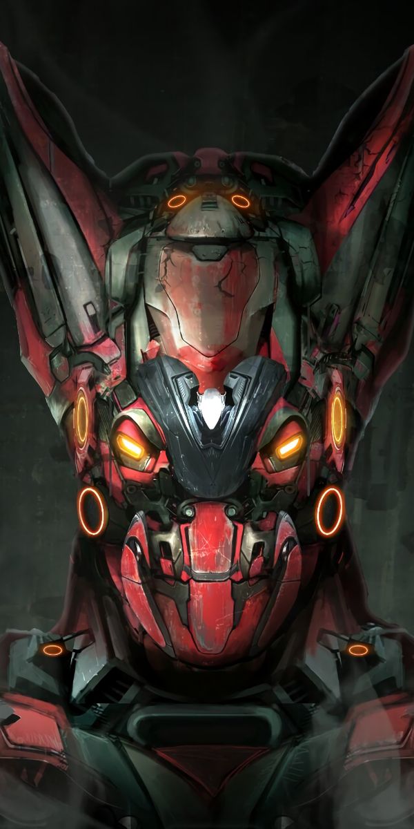 Phone wallpaper: Head, Mechanics, Smoke, Art, Robot free download