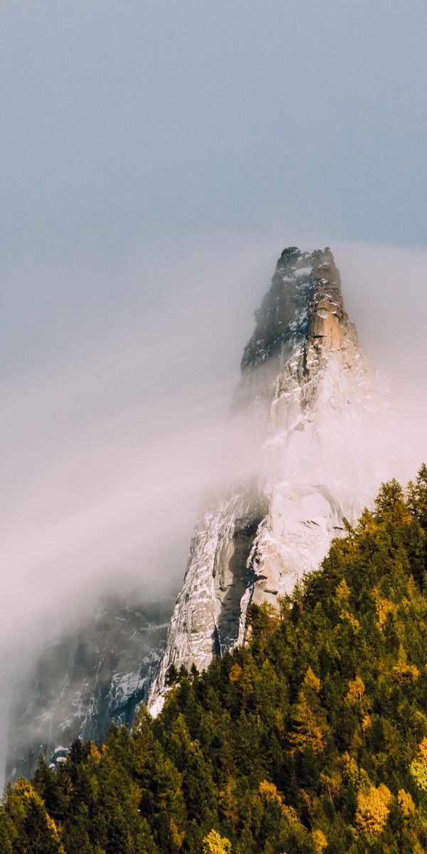 Phone wallpaper: Nature, Peak, Fog, Earth free download