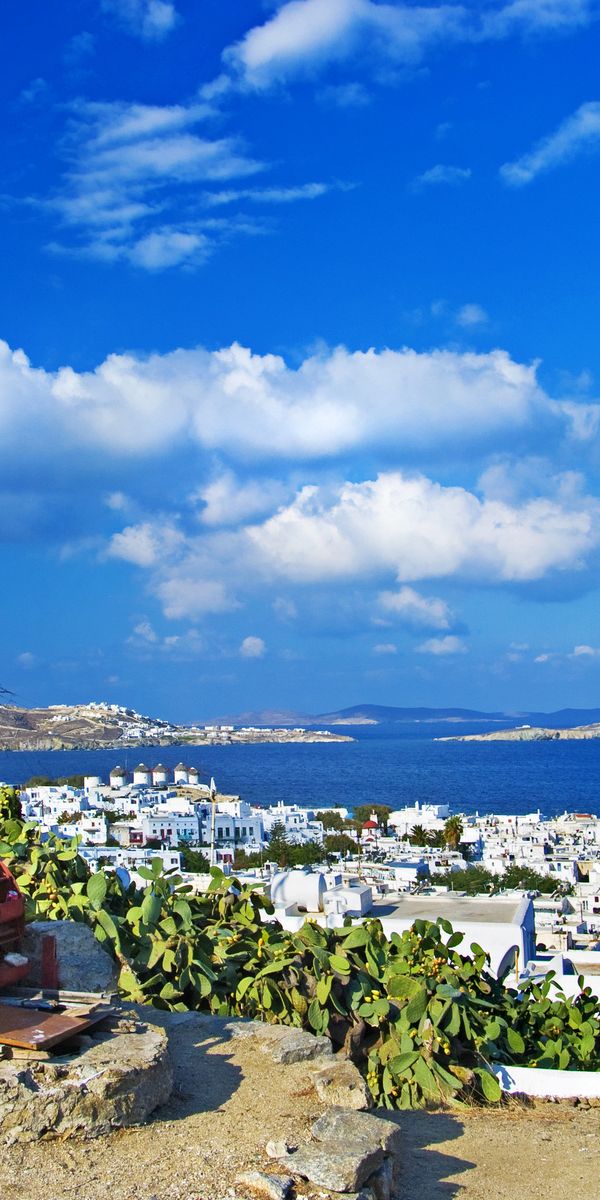 Charming Windmill Overlooking Mykonos and the Aegean Sea