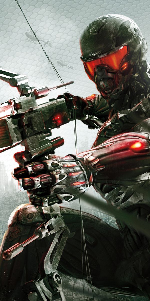 Crysis Game Character in Futuristic Setting Wallpaper