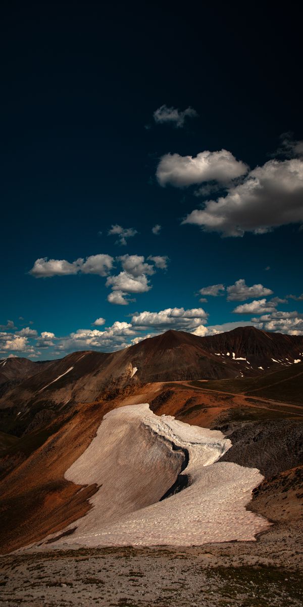 Mountain Landscape Under a Cloudy Sky