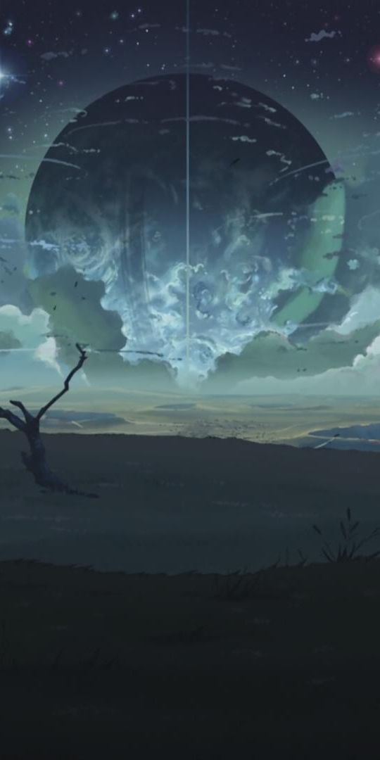 Phone wallpaper: 5 Centimeters Per Second, Akari Shinohara, Takaki Touno, Landscape, Anime free down