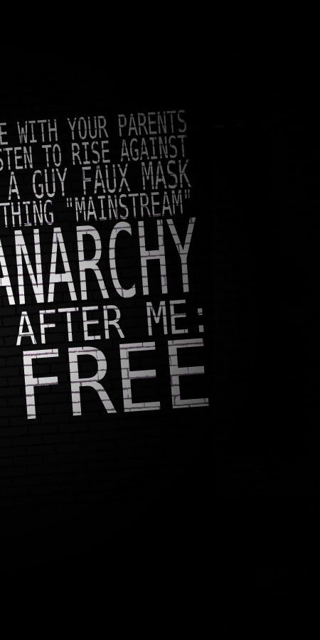 Dark Anarchy Wallpaper Featuring Guy Fawkes Mask