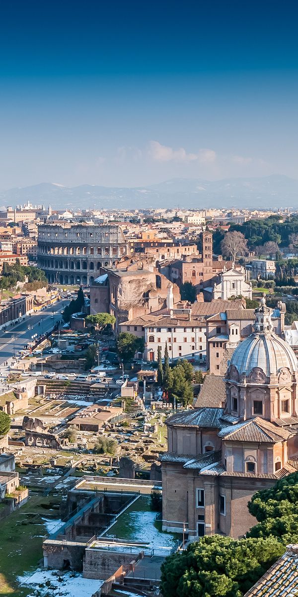Breathtaking 4K Mobile Wallpaper of Rome's Architectural Marvels