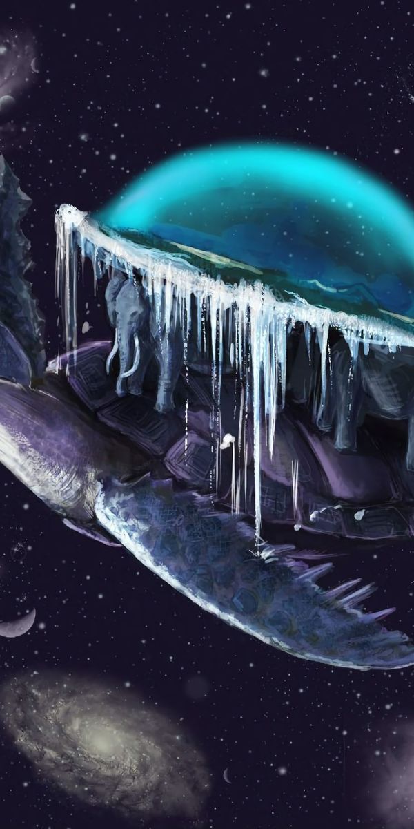 Phone wallpaper: Turtle, Planet, Universe, Art, Elephants free download