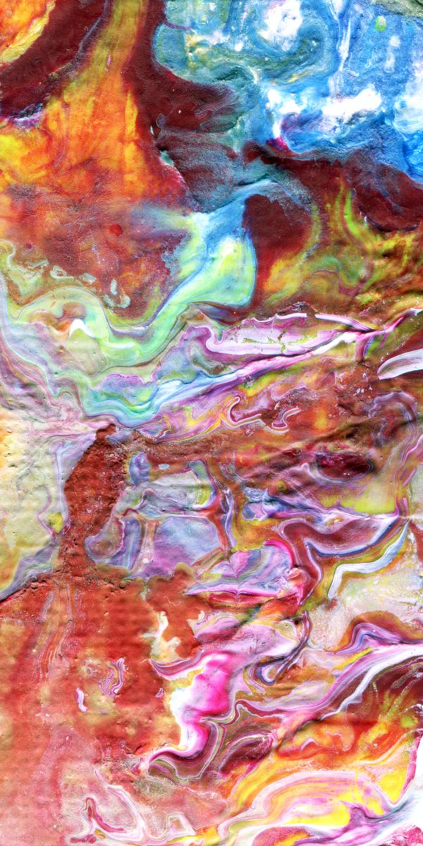 Phone wallpaper: Paint, Motley, Divorces, Multicolored, Liquid, Abstract free download