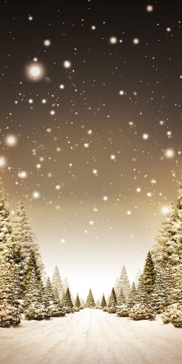 Phone wallpaper: Roads, Landscape, Snow, Fir Trees, Winter, Trees, Art free download
