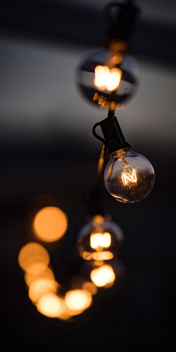 Amazing Glowing Garland Lights for Your Mobile Wallpaper