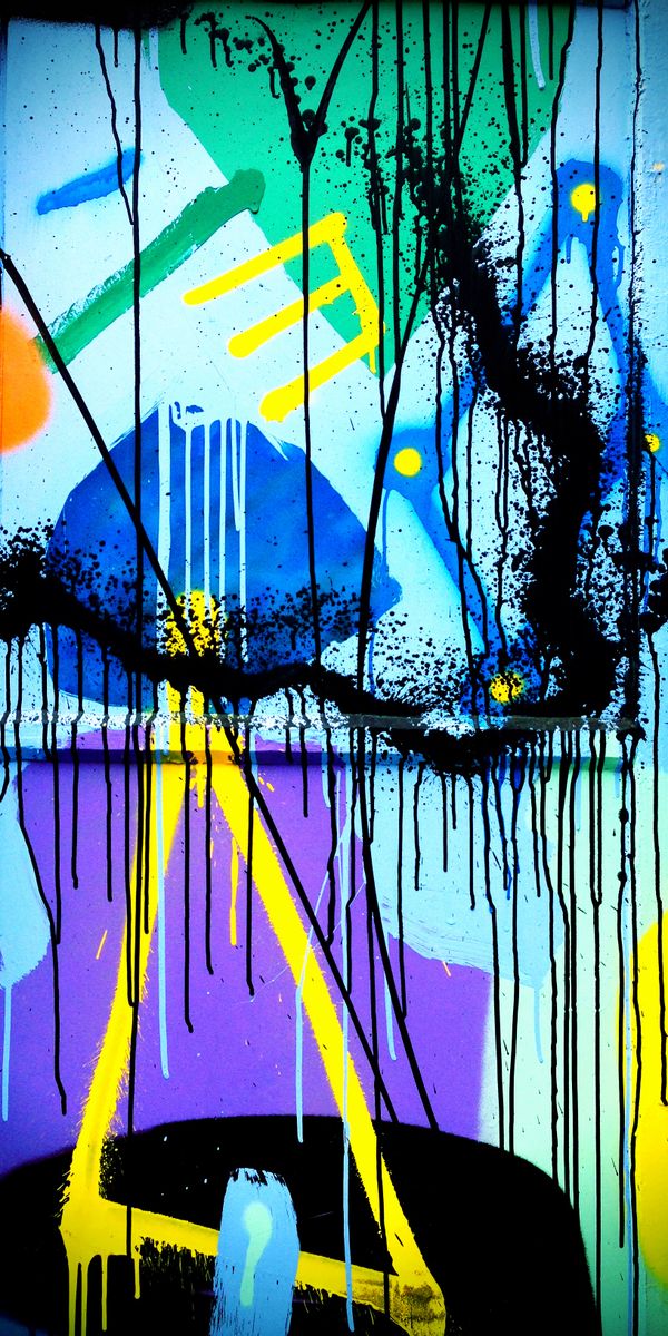 Vibrant Abstract Graffiti for Mobile Wallpaper
