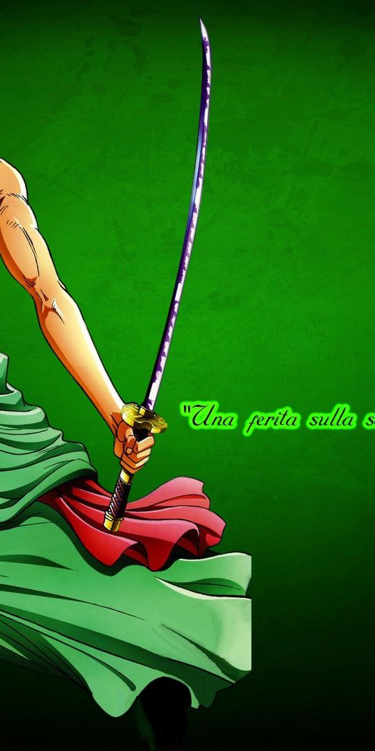 Dynamic Roronoa Zoro Wallpaper from One Piece Anime