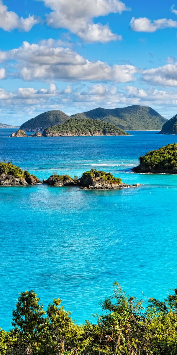 Tropical Paradise: Sailboat on a Serene Coastline