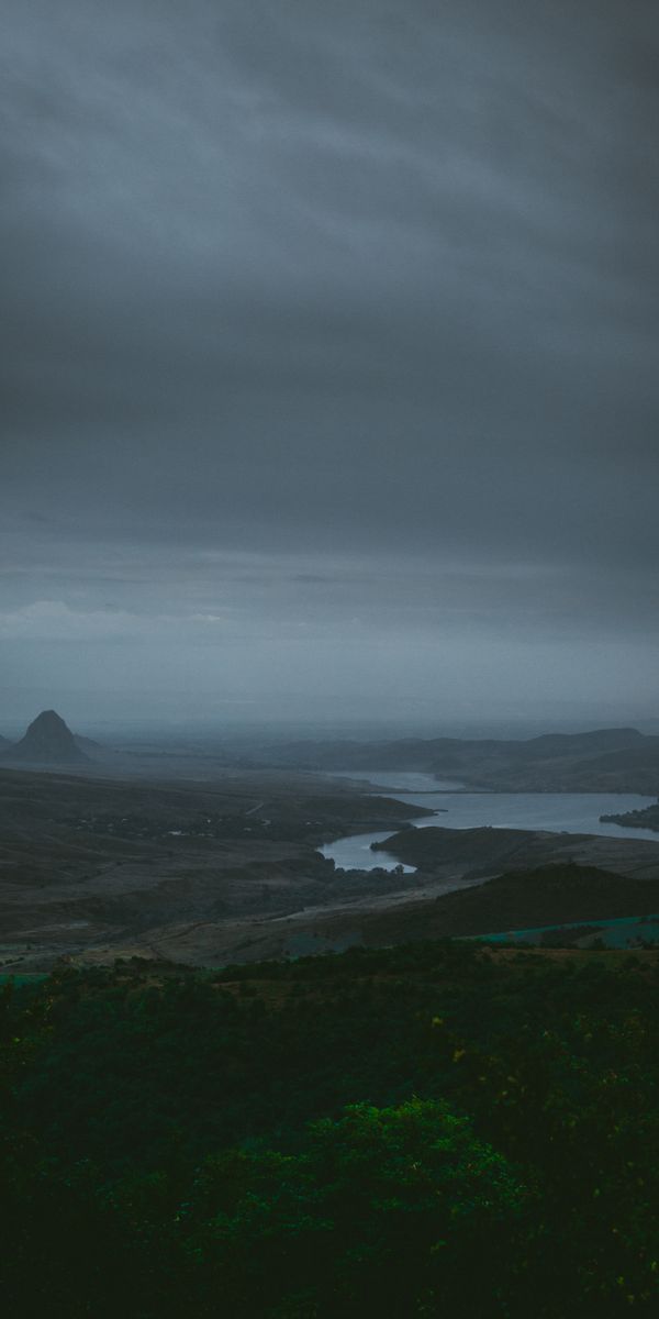 Foggy Nature View Over Rivers in Armenia