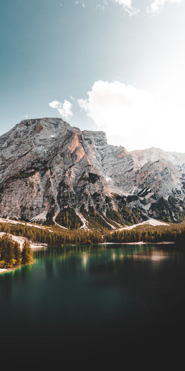 Breathtaking Mountain View with Reflective Lake