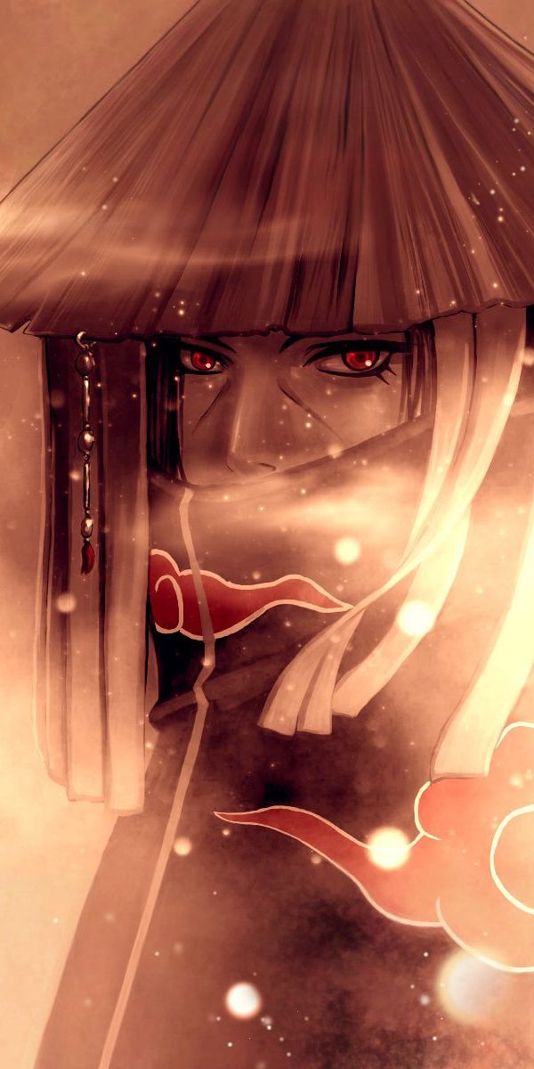 Itachi Uchiha in Akatsuki: A Captivating Mobile Wallpaper