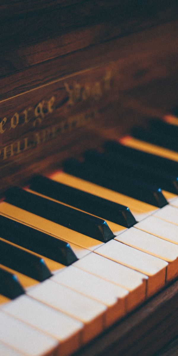 Elegant Piano Keys - Perfect Wallpaper for Music Enthusiasts