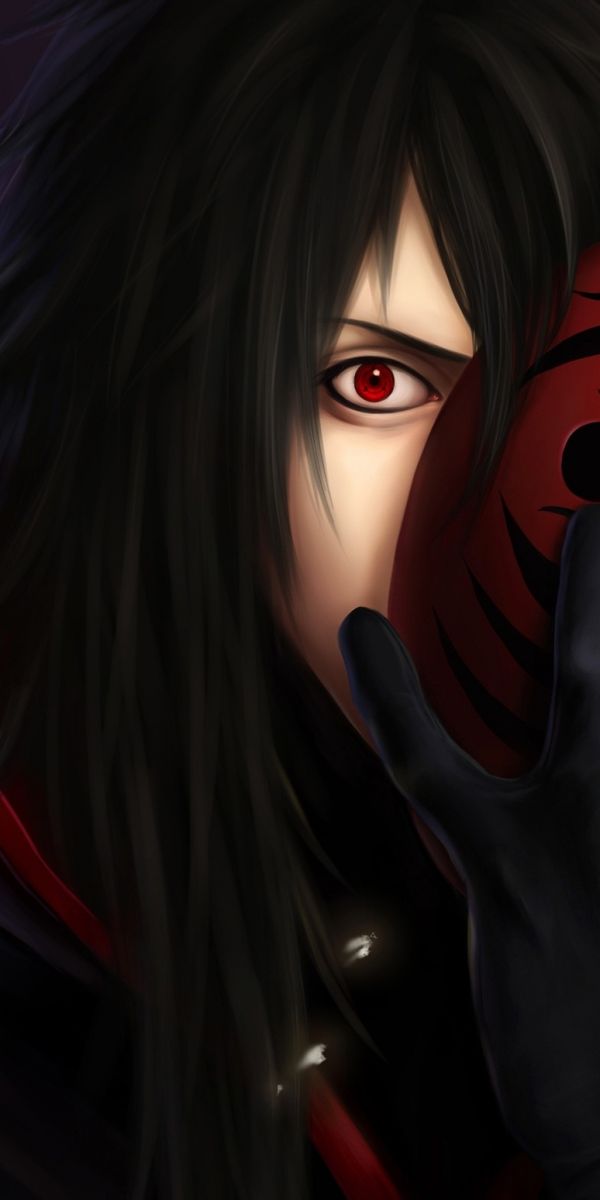 Madara Uchiha with Sharingan - Iconic Naruto Character Wallpaper