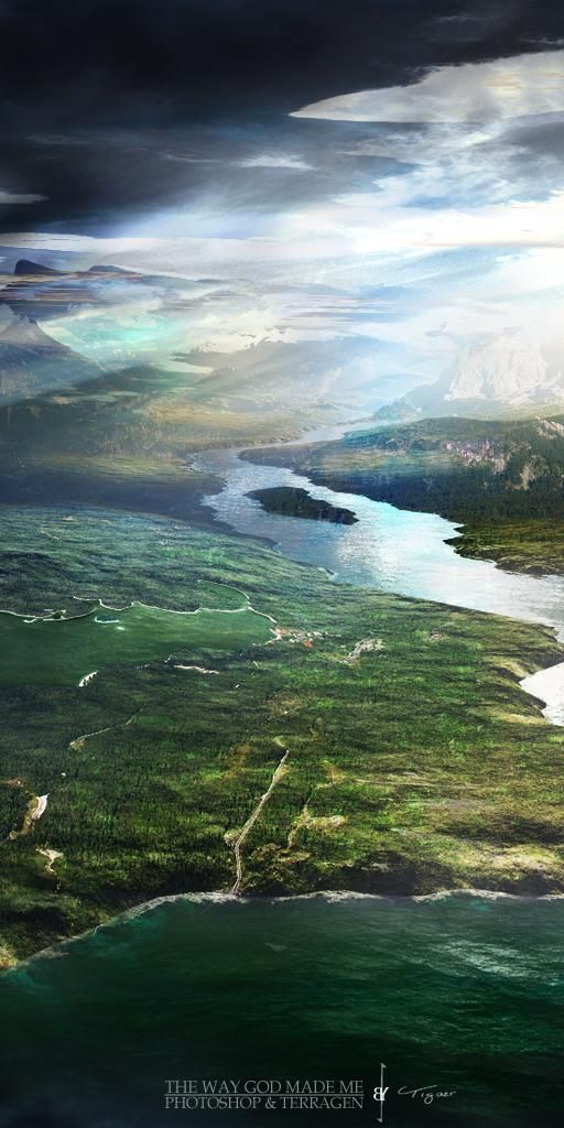 Phone wallpaper: Landscape, Artistic free download