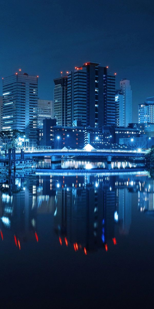 Breathtaking Tokyo Cityscape at Night - HD Mobile Wallpaper for Your Device
