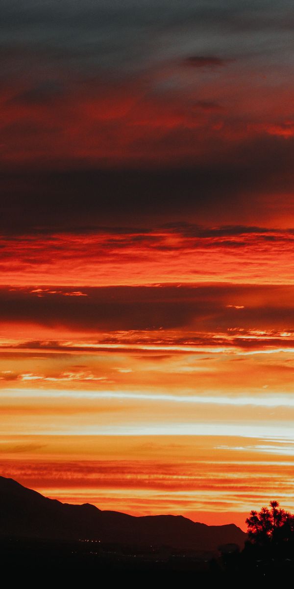 Phone wallpaper: Sky, Clouds, Nature, Sunset, Night, Dark free download