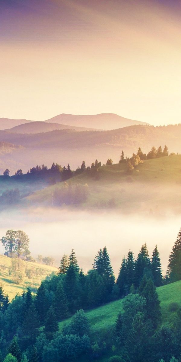 Breathtaking Earth Landscape with Serene Mountains and Sunrise