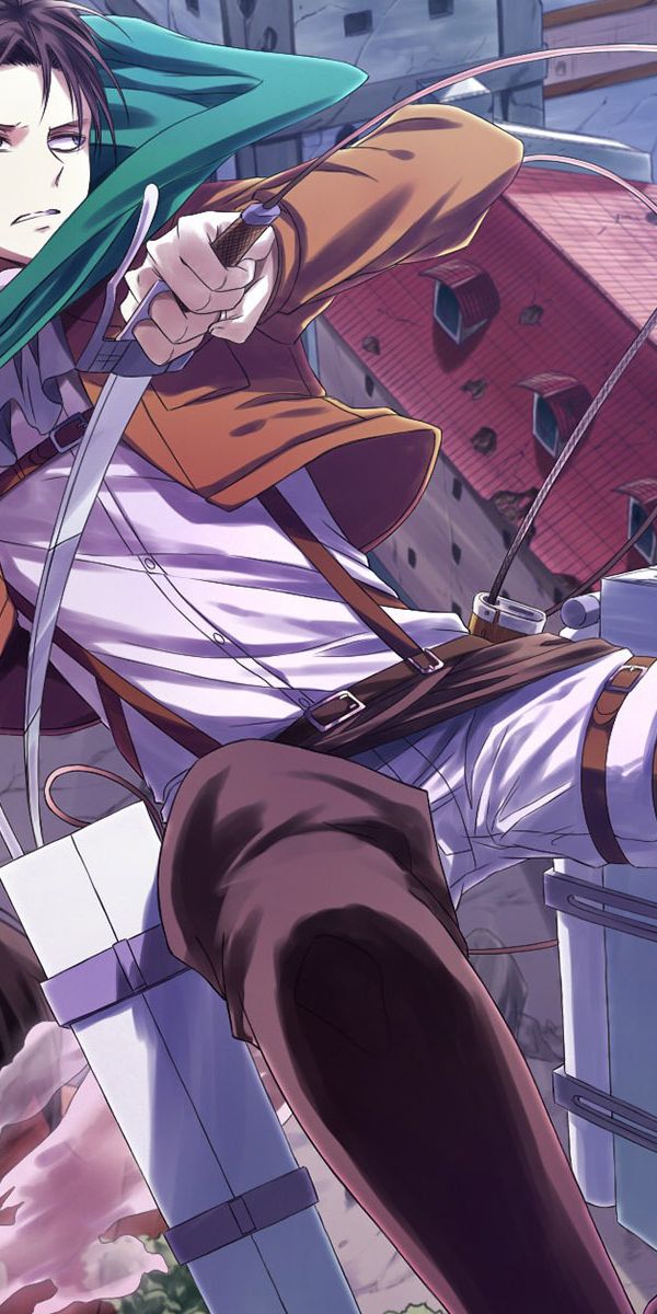 Levi Ackerman in Action: Stunning Attack on Titan Wallpaper