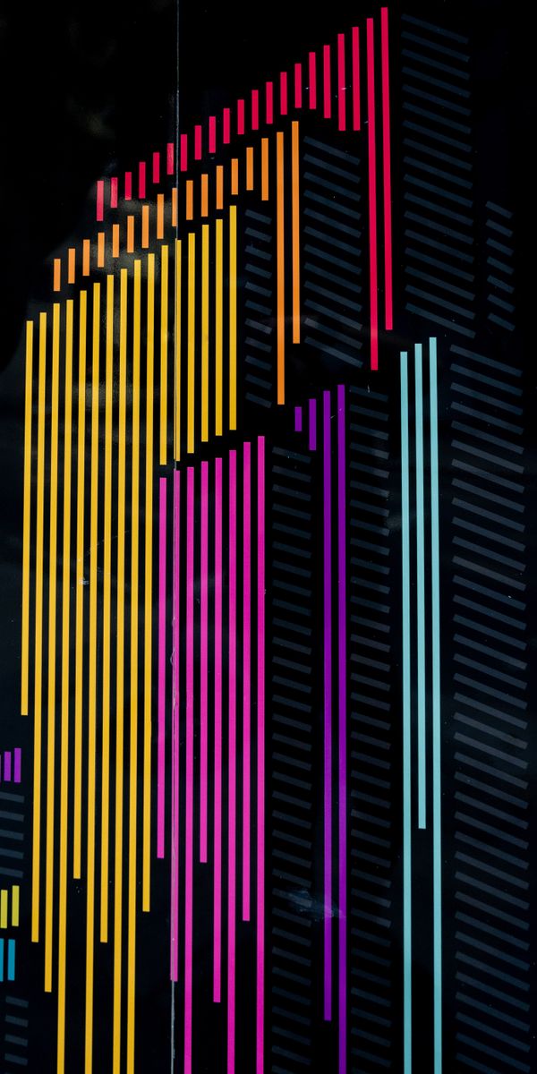 Vibrant Multicolored Striped Wallpaper: A Unique Design Choice