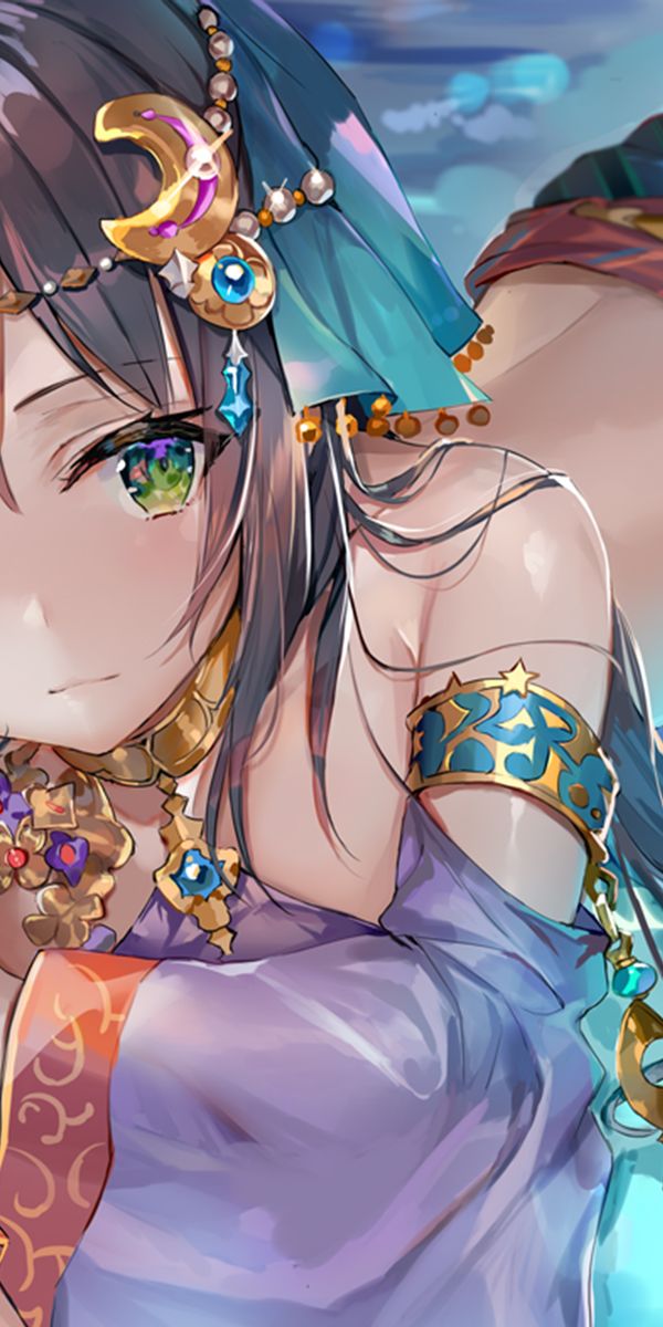 Beautiful anime girl mobile wallpaper featuring intricate details and colors