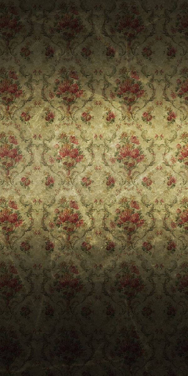 Elegant Vintage Floral Pattern for Your Mobile Wallpaper