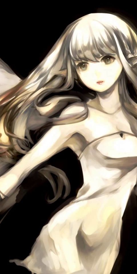 Phone wallpaper: Dark, Wings, Dress, Fairy, Video Game, Bravely Default free download