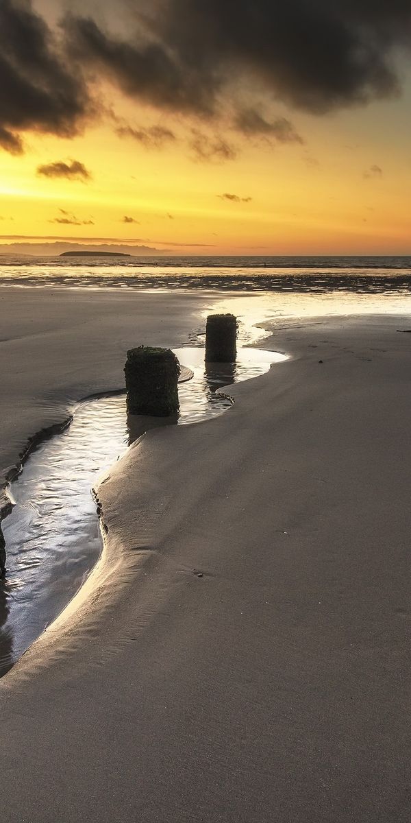 Phone wallpaper: Nature, Sky, Sand, Horizon, Ocean, Sunrise, Earth free download
