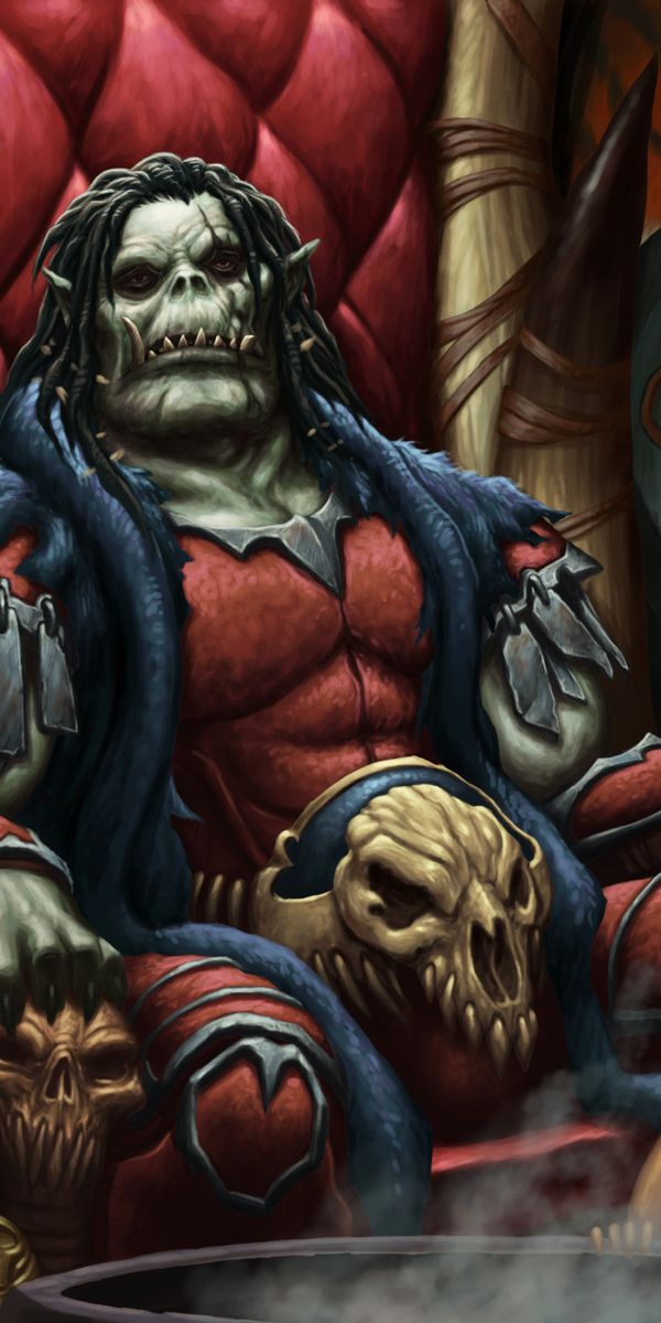 Epic Orc Throne Scene for Dark Fantasy Lovers