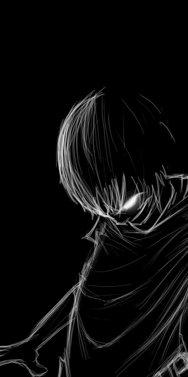 Eerie Dark Character Wallpaper for Your Mobile Device
