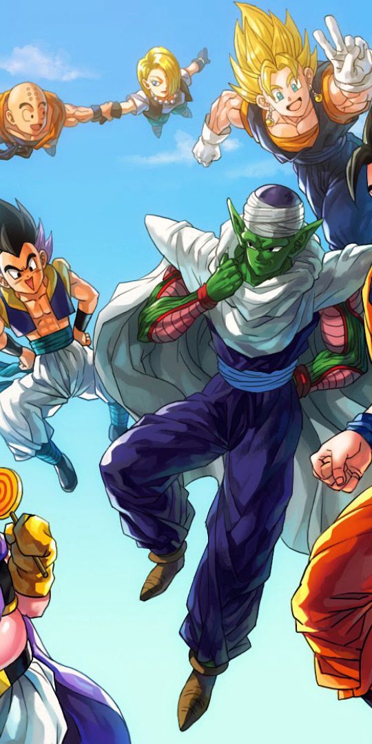 Vibrant Dragon Ball Z Character Wallpaper for Your Mobile Device