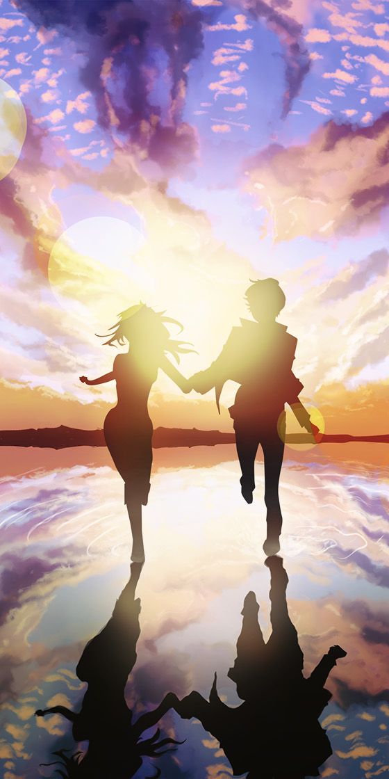 Kimi ni Todoke: Romantic Sunset Scene with Sawako and Shota