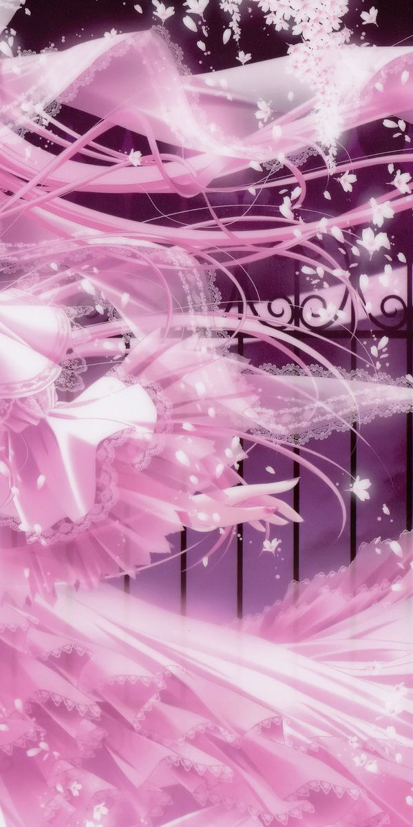 Phone wallpaper: Girl, Pink Hair, Anime free download