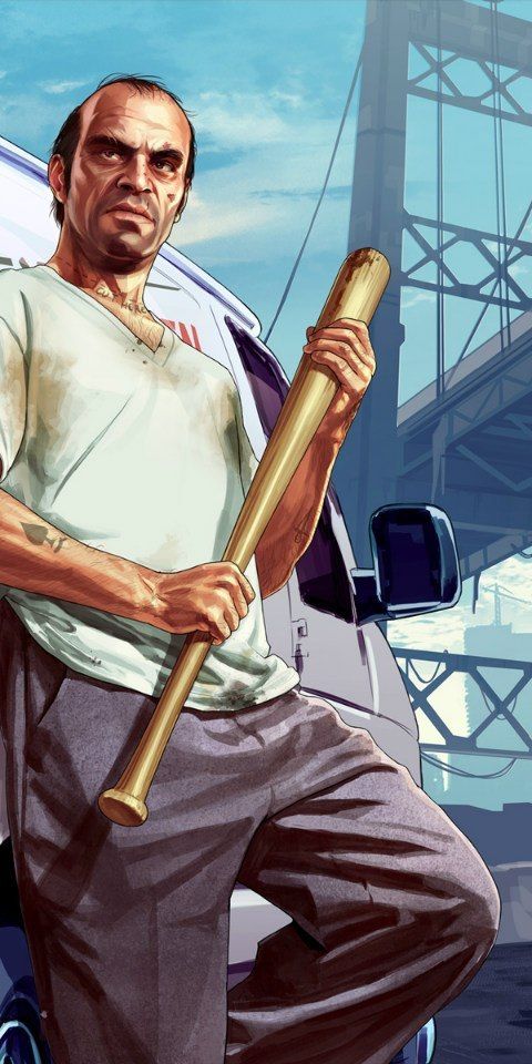 Trevor from Grand Theft Auto V - Iconic Phone Wallpaper