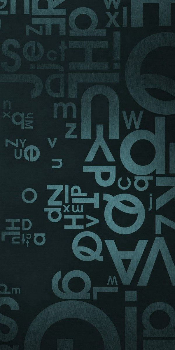 Elegant Dark Textured Background with Letters