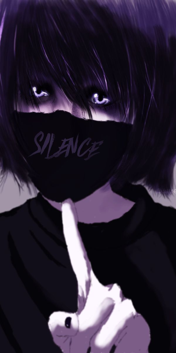 Mysterious Figure in Silence - Artistic Mobile Wallpaper