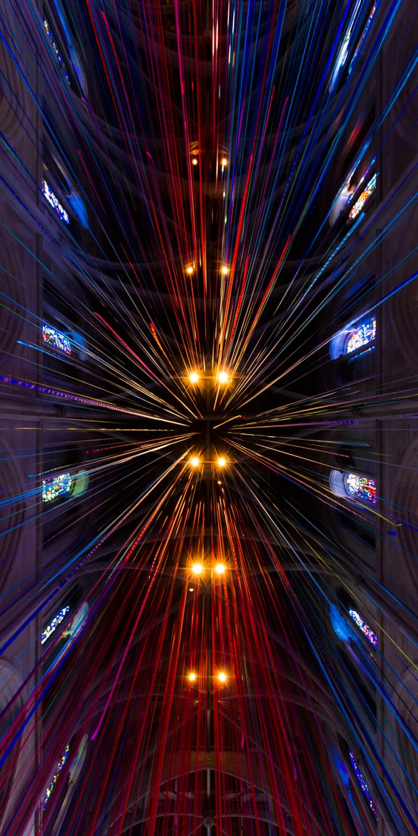Phone wallpaper: Miscellaneous, Decoration, Building, Miscellanea, Motley, Backlight, Multicolored,