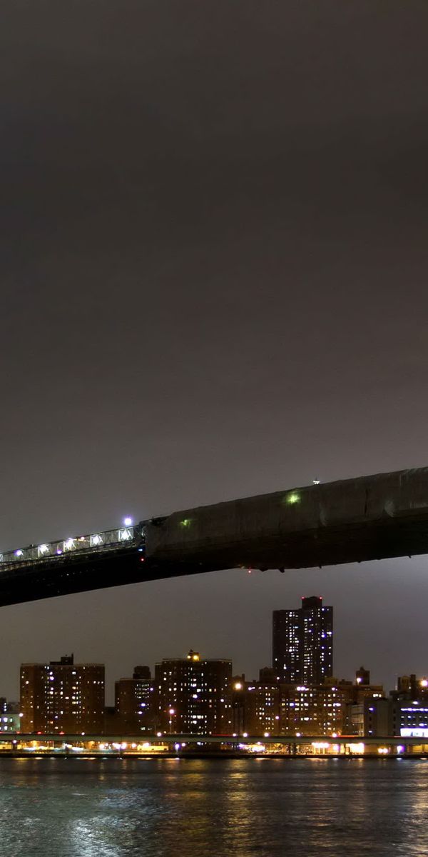 Phone wallpaper: Brooklyn Bridge, New York, Manhattan, Cities, Man Made free download