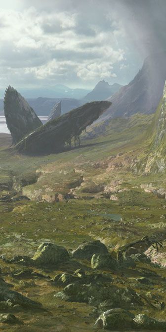 Phone wallpaper: Landscape, Planets, Sci Fi free download