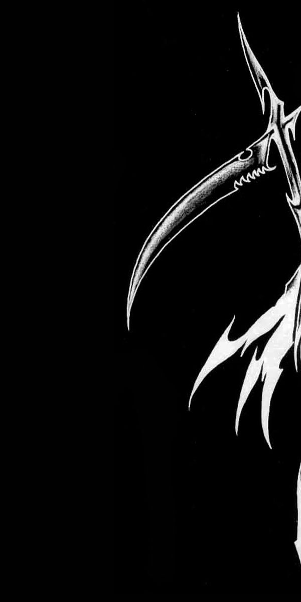 Gothic Grim Reaper iPhone Wallpaper: Dark and Haunting Design