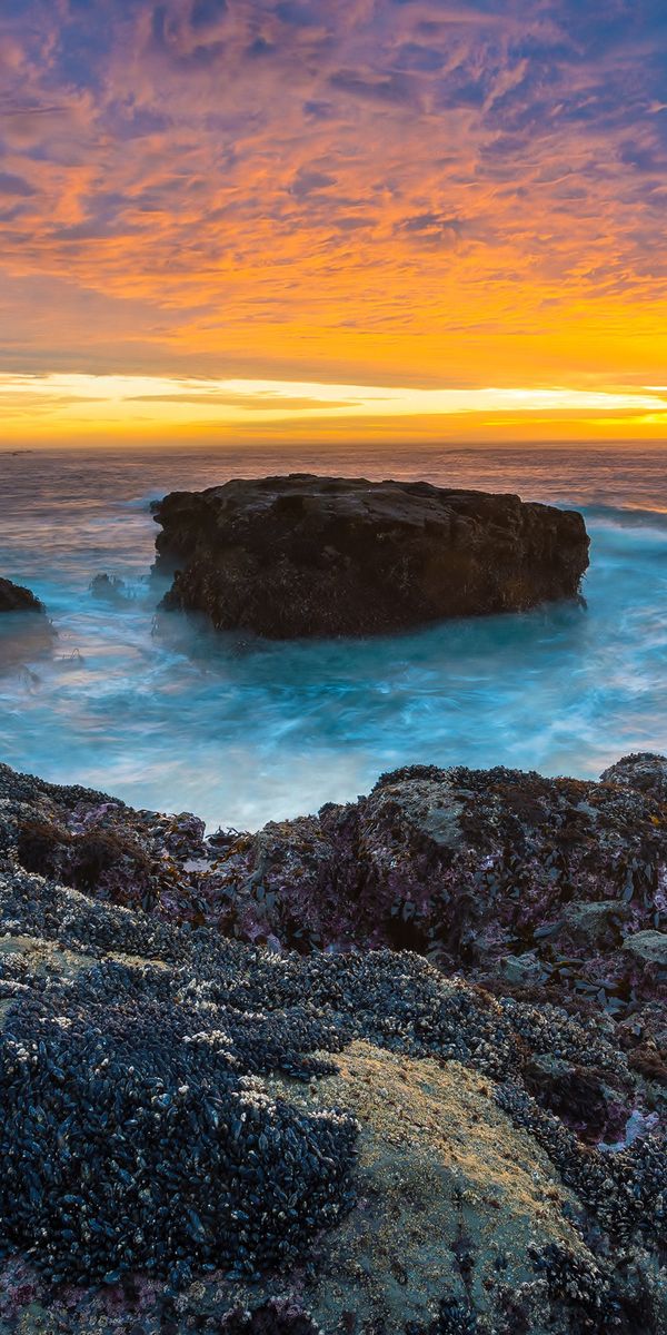 Breathtaking HDR Beach Sunset Over the Ocean