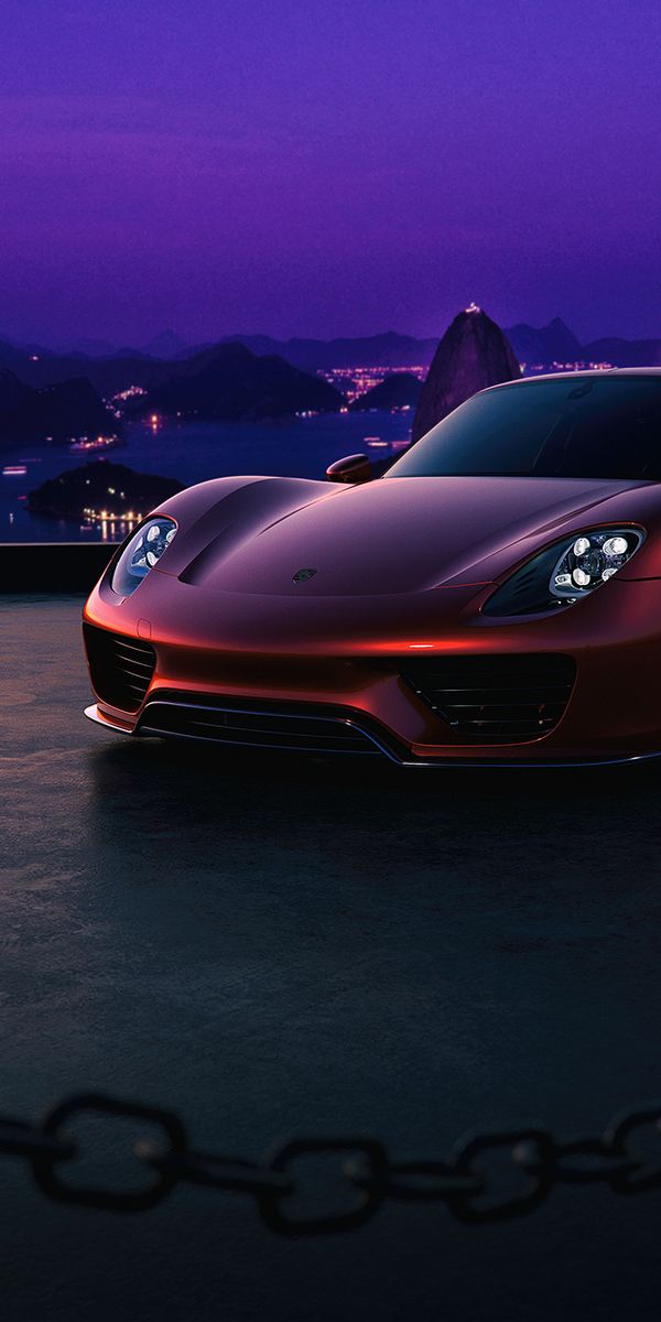 Porsche 918 at Night - A Stunning Side View