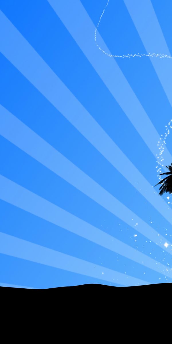 Phone wallpaper: Glare, Palms, Silhouette, Art free download