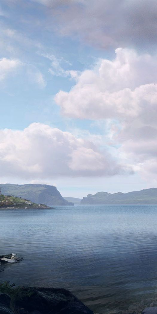 Gothic Cliffside Castle by the Seaside - 4K iPhone Wallpaper