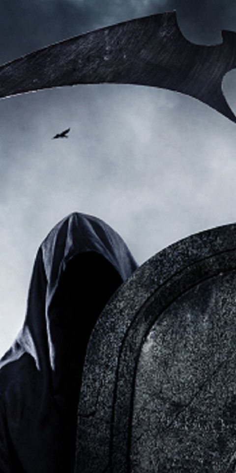 Mysterious Grim Reaper Wallpaper: Perfect for iPhone Backgrounds